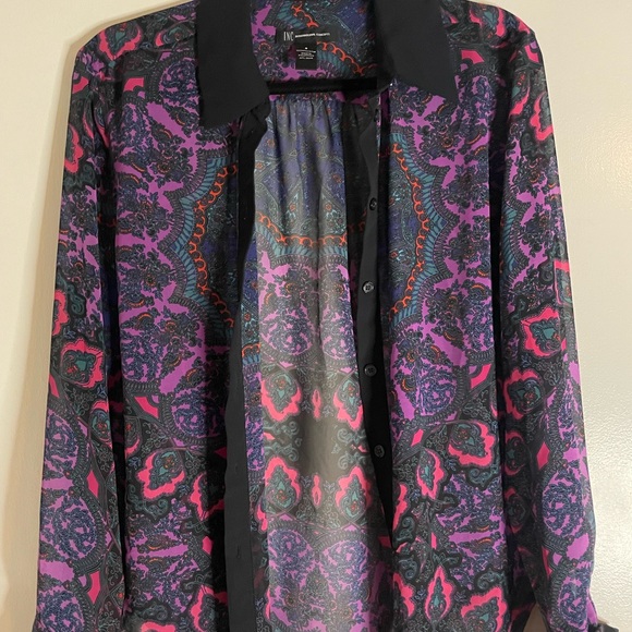 Purple Paisley Blouse - Picture 2 of 6